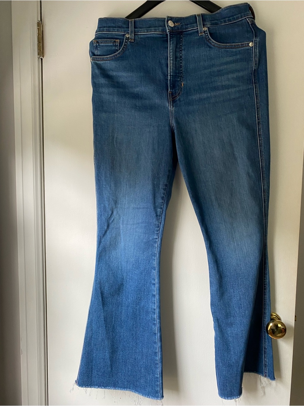 Veronica Beard Mid-Blue Flare Jeans